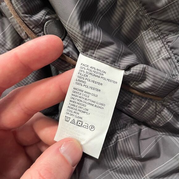 Tommy Bahama Vest Blue Gray Reversible Quilted Puffer Snap Jacket Mens Size 2XL - Picture 8 of 8